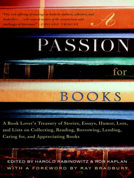 Title details for A Passion for Books by Harold Rabinowitz - Available